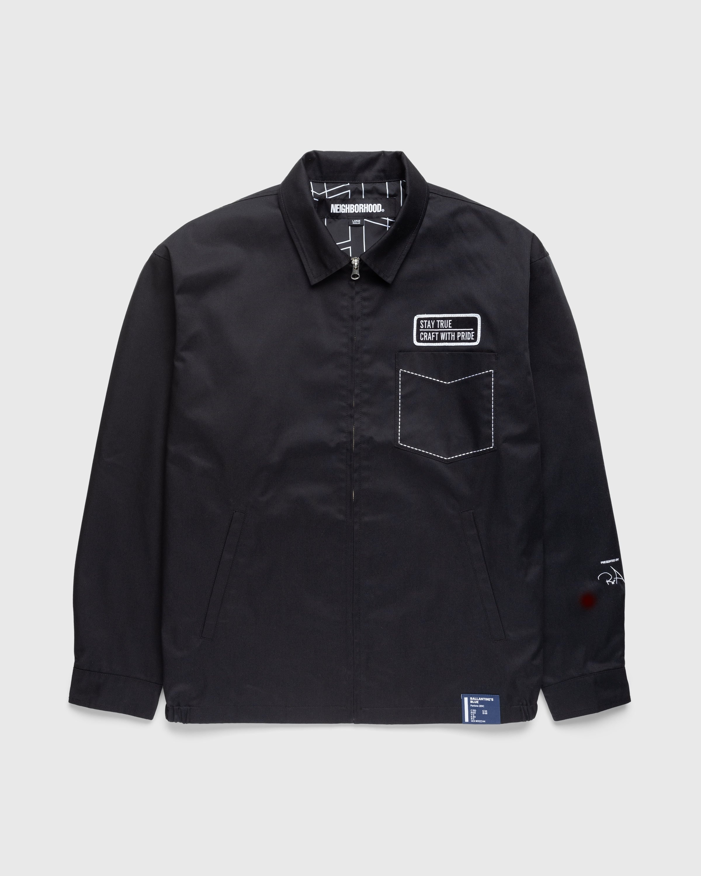Ballantine s x NEIGHBORHOOD. Zip Work Jacket Black